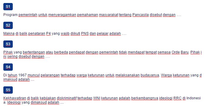 Contoh Soal Perkembangan dalam Bidang Sosial Budaya pada Contoh Soal Perkembangan dalam Bidang Sosial Budaya pada