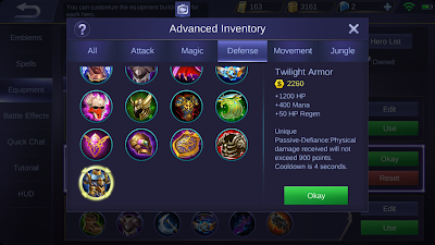 Twilight Armor – Item Mobile Legends