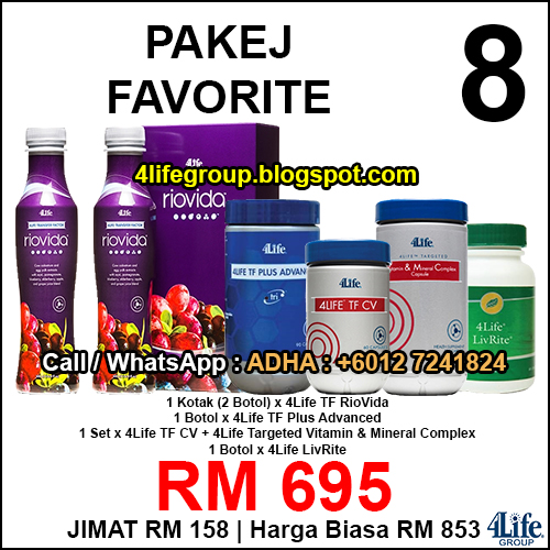 Pakej Favorite 8 - 4Life Malaysia foto Pakej Favorite 8 - 4Life Malaysia