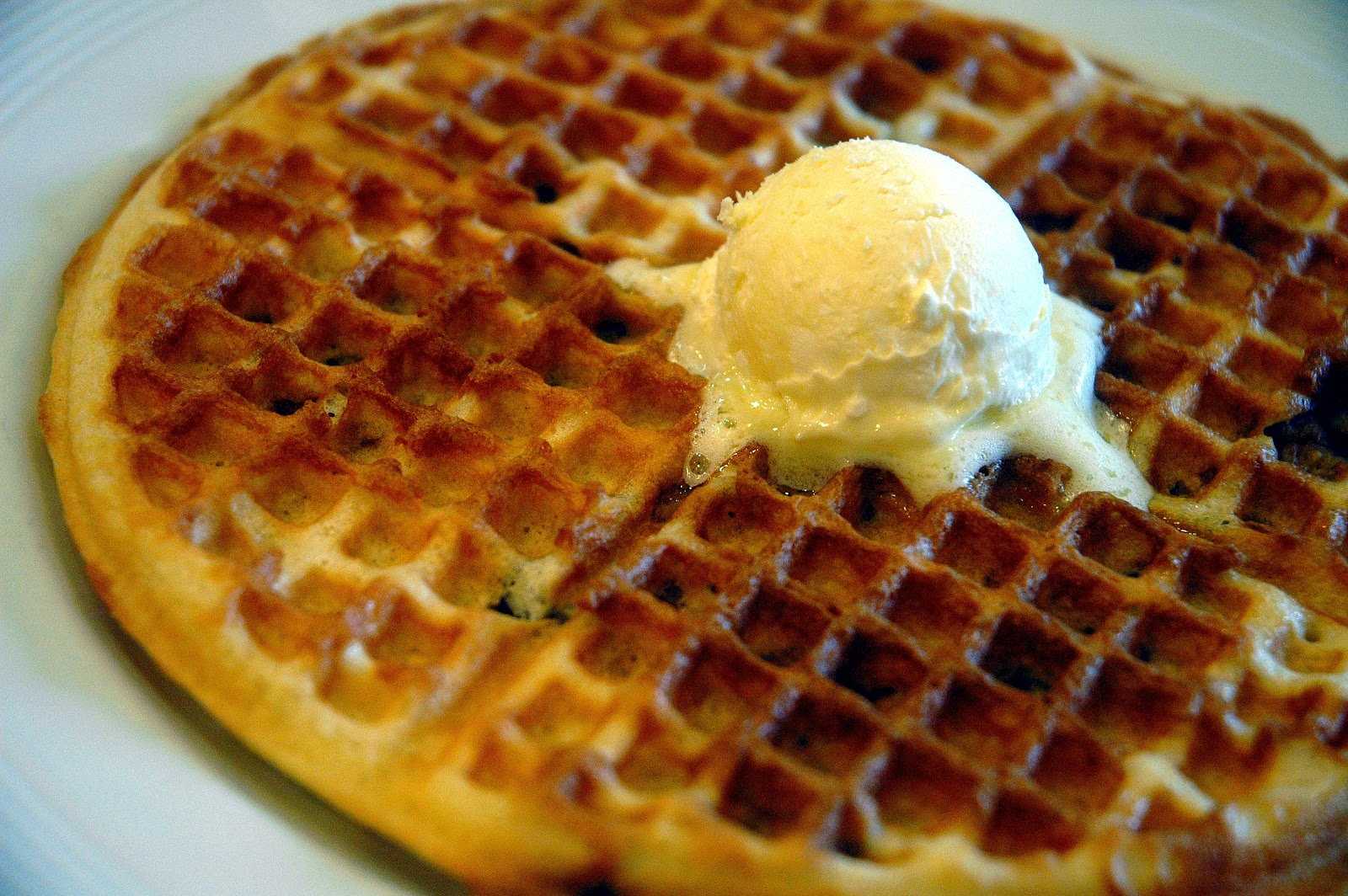 DUDE FOR FOOD The Bacon Waffle at Pancake House.