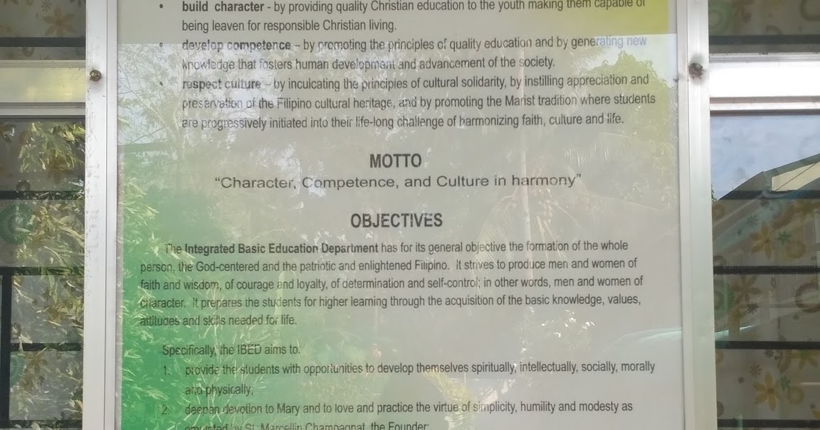 Journey to the Better Human : NDMU IBED high school General ...