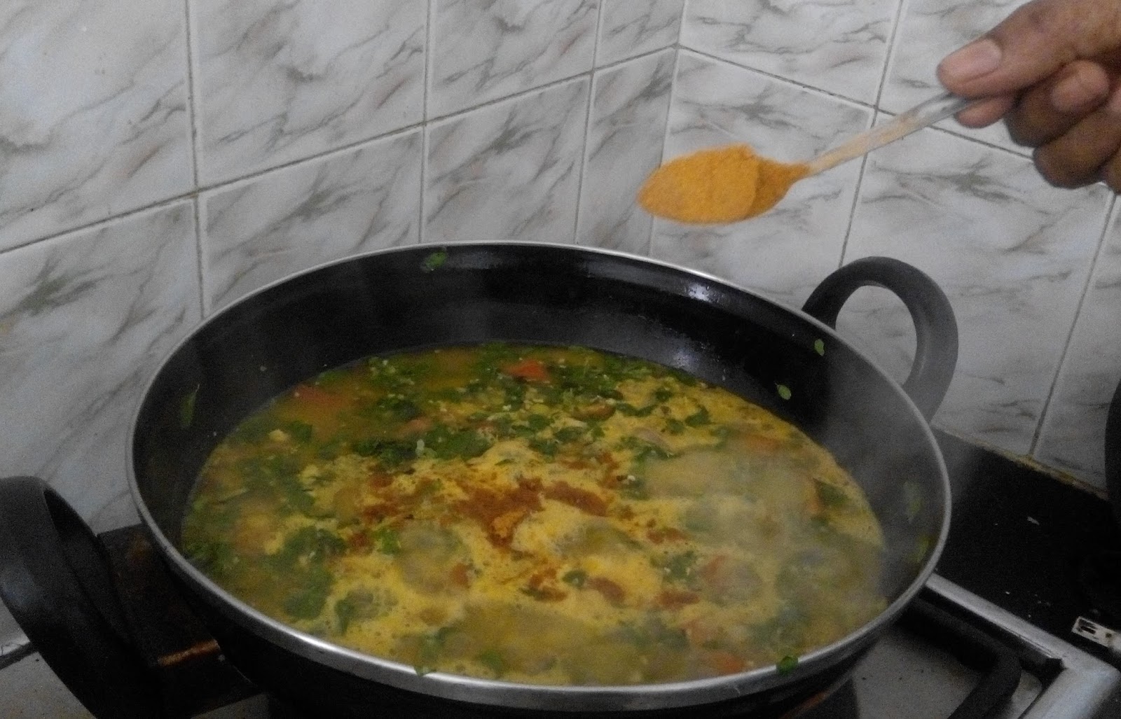 QUICK SAMBAR / DRUMSTICK LEAVES SAMBAR