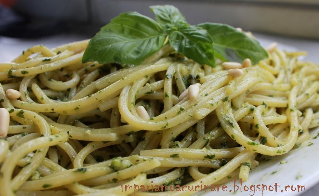 Io cucino, tu cucini Pasta con pesto alla genovese