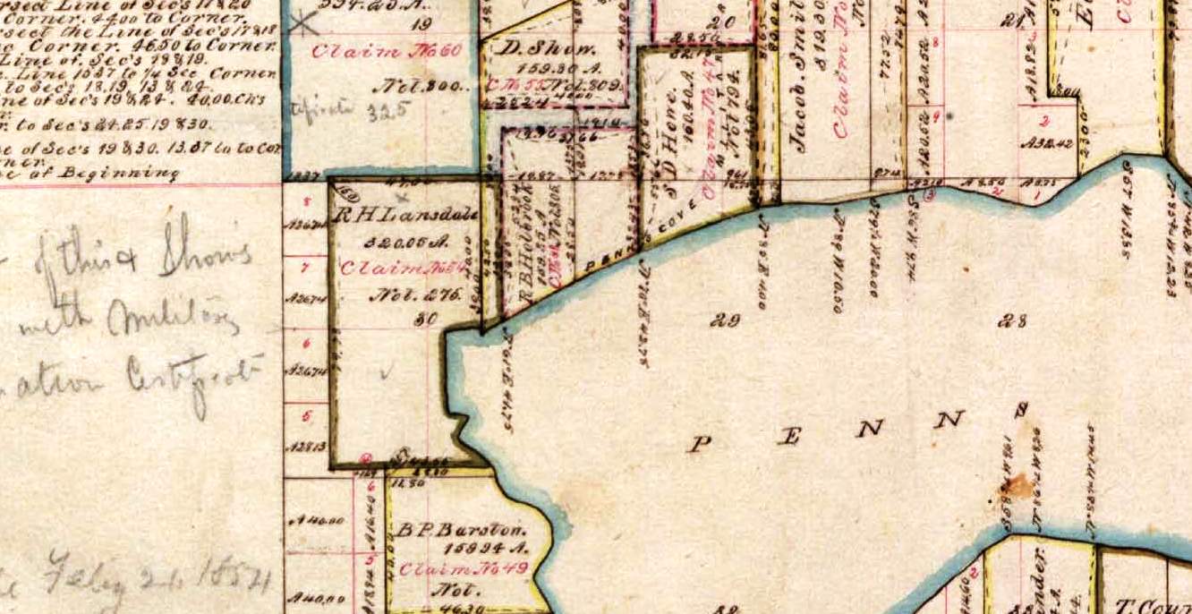 Reading the Washington Landscape Penn Cove, Oregon Donation Land Claim Act