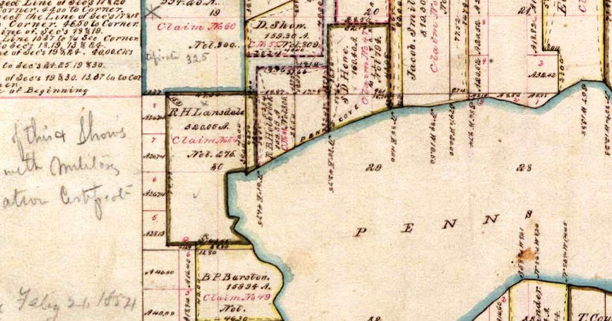 Reading the Washington Landscape Penn Cove, Oregon Donation Land Claim Act