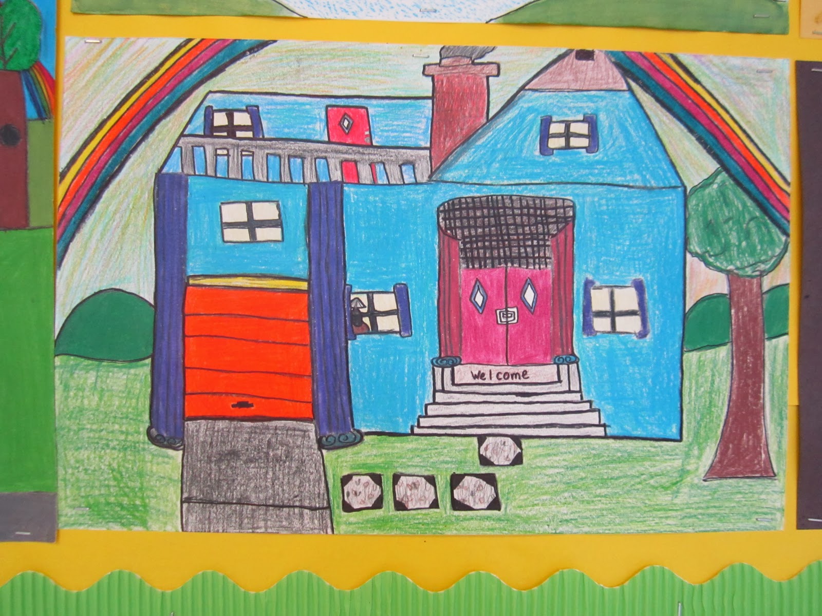 Art At Midway Middle School My Dream Home Based Upon Greek And