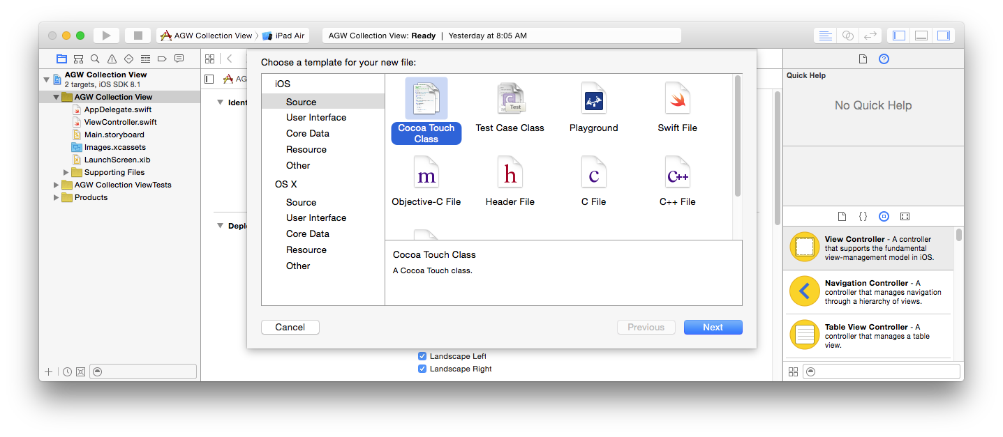 Ios Collection View Menu aGupieWare: Tutorial: A Simple iOS Collection View in Swift