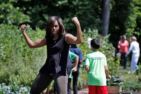 De nhat phu nhan My 'khoe' co bap - Anh 2