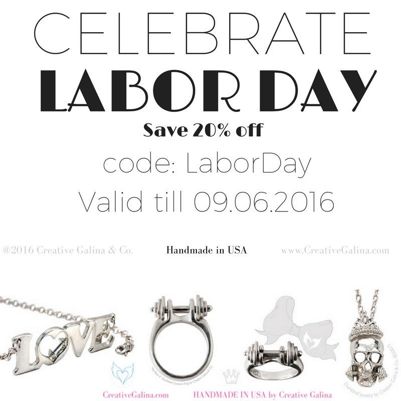 Dumbbell Jewelry Discount Coupon