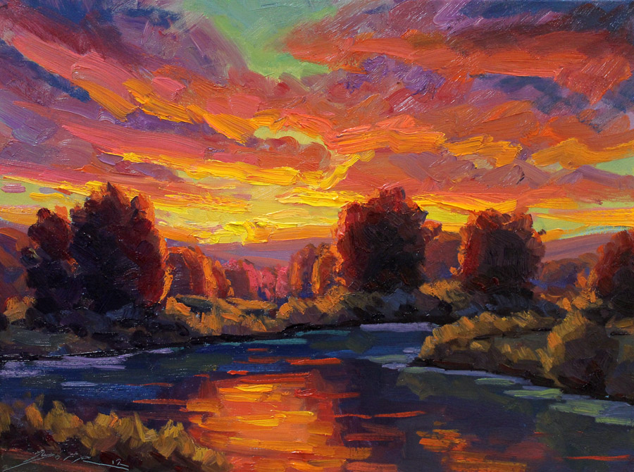 The Blogged Palette: New Sunset Paintings