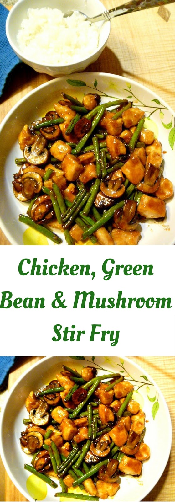 Slice of Southern Chicken, Green Bean & Mushroom Stir Fry