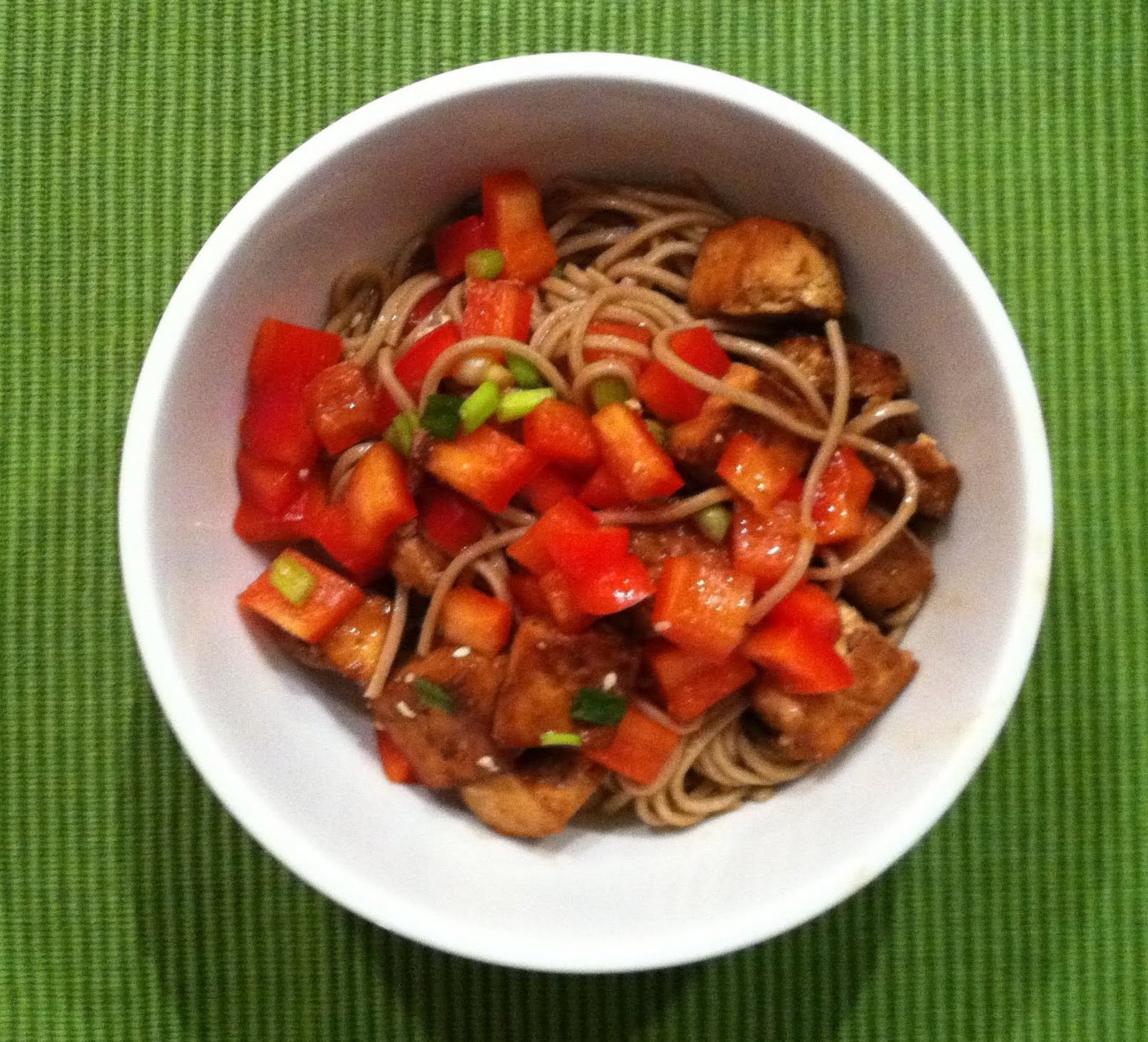 Cookies and Kale Meatless Monday Soba Noodles with Baked Tofu and