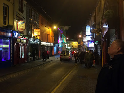 Walking around Killarney, Ireland at night.