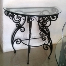 Wrought Iron Glass Console Table in Port Harcourt, Nigeria