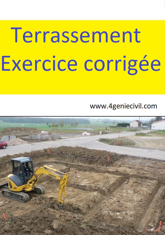 exercice de terrassement pdf, exercice rotation de camion, calcul terrassement talus, plan de terrassement pdf