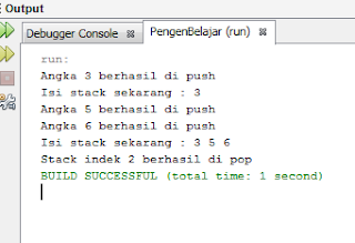 Coding Stack Array Dalam Bahasa Java