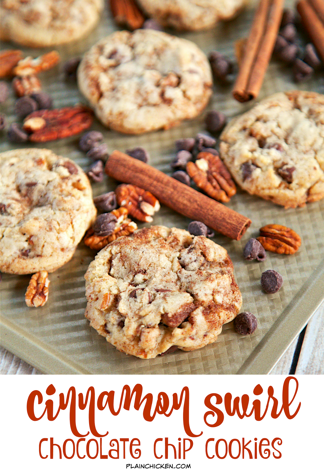 Cinnamon Swirl Chocolate Chip Cookies Plain Chicken®