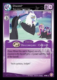My Little Pony Discord, Sorceror Supreme Absolute Discord CCG Card