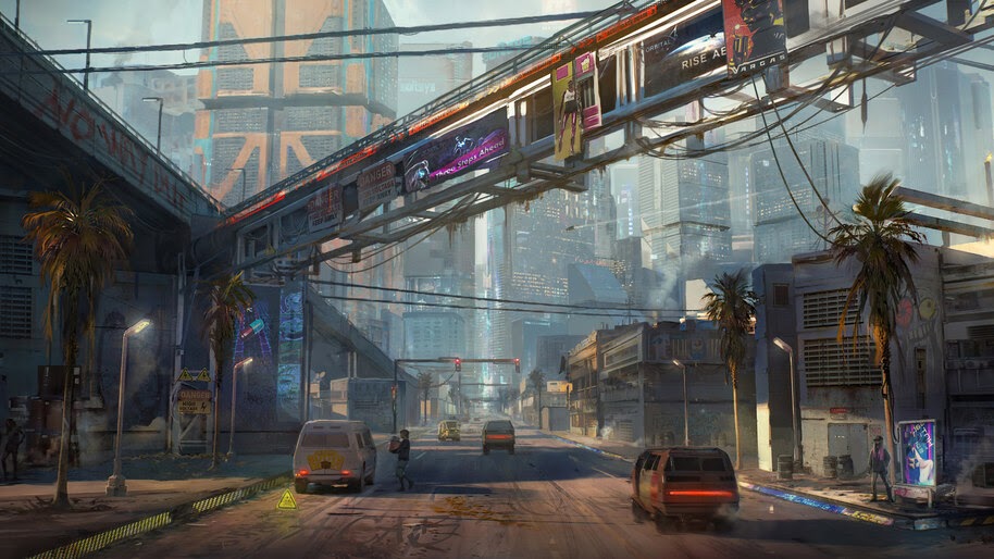 Cyberpunk 2077, City, Concept Art, 4K, #3.2261