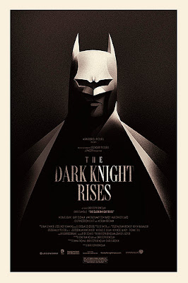 San Diego Comic-Con 2012 Exclusive The Dark Knight Rises Screen Print Variant by Olly Moss