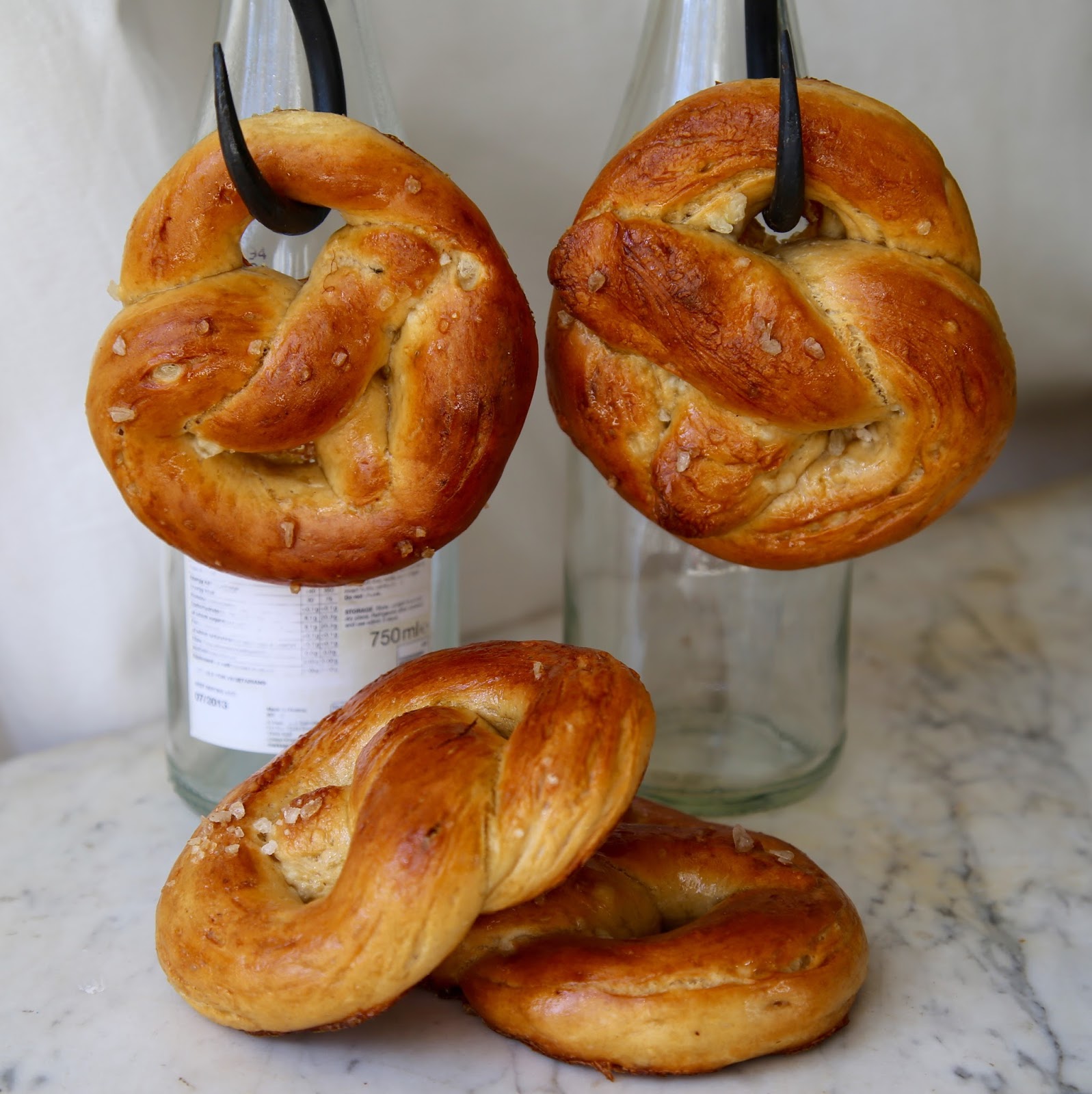 Pretzel recipe using lye