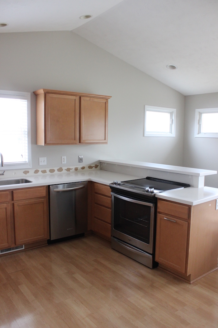 It's A Grandville Life : Kitchen Countertops and SHIPLAP Half Wall