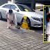 (Video) Berang tayar dikunci, pemilik kereta Mercedes pukul pengawal keselamatan