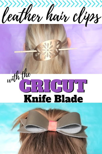 Leather Hair Accessories with the Cricut Knife Blade