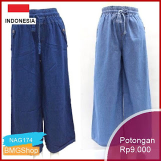 NAG174 Kulot Klok Soft Jeans Size L Murah Bmgshop