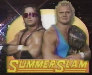WWF / WWE: Summerslam 1991 - Bret Hart and Mr. Perfect had a classic match over the Intercontinental title
