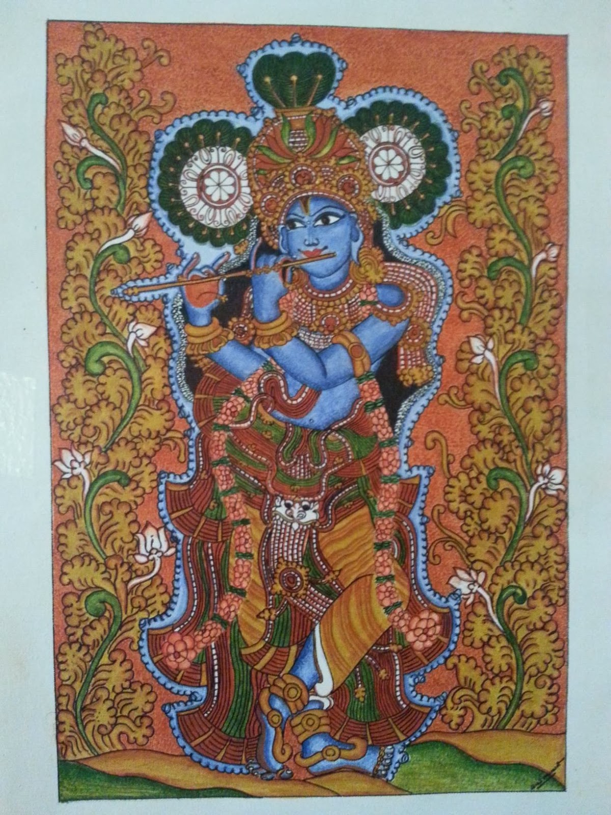 Kerala Mural Painting Lord Krishna Mural Painting