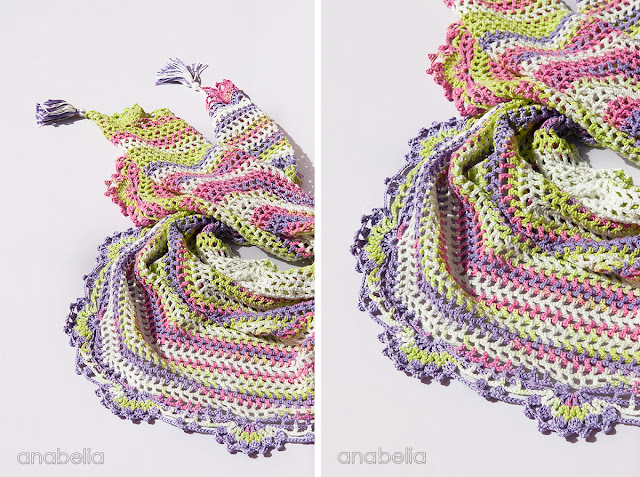 Light summer crochet shawl by Anabelia Craft Design Light summer crochet shawl by Anabelia Craft Design