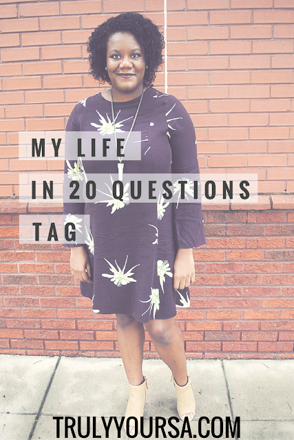 Get to know the blogger behind Truly Yours, A. with the My Life in 20 Questions tag!