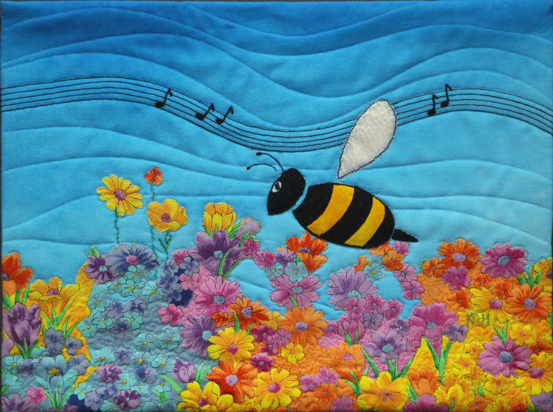 Stitching Across the Ditch: "Flight of the Bumblebee" by Kay H
