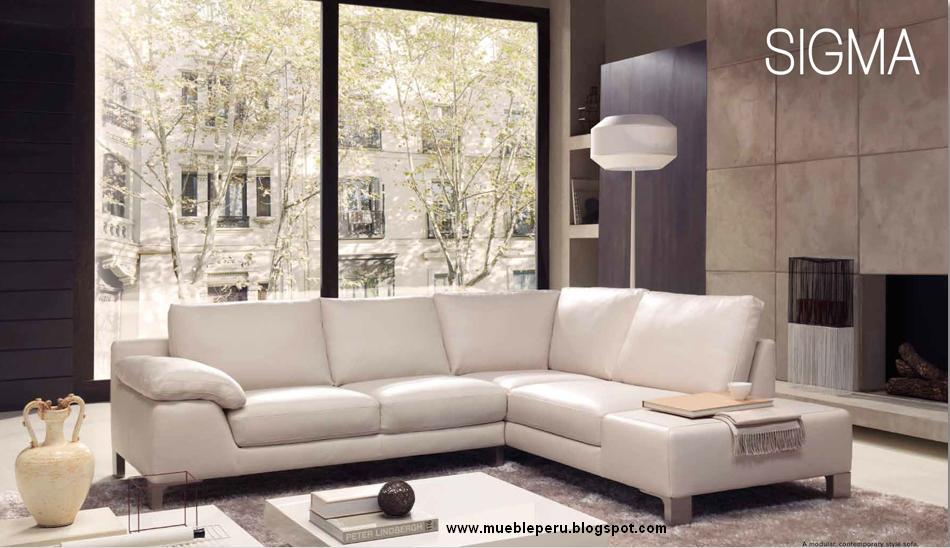 MUEBLE PERÚ - MUEBLES DE SALA: Modernos muebles seccionales