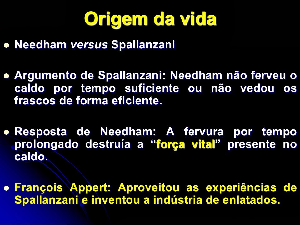 Professor Jimmy Oliveira TEORIA DA BIOGÊNESE vs TEORIA DA ABIOGÊNESE