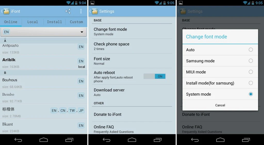 how-to-change-fonts-android