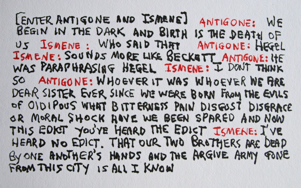 Updates, Live The Ode To Man from Sophocles’ Antigone