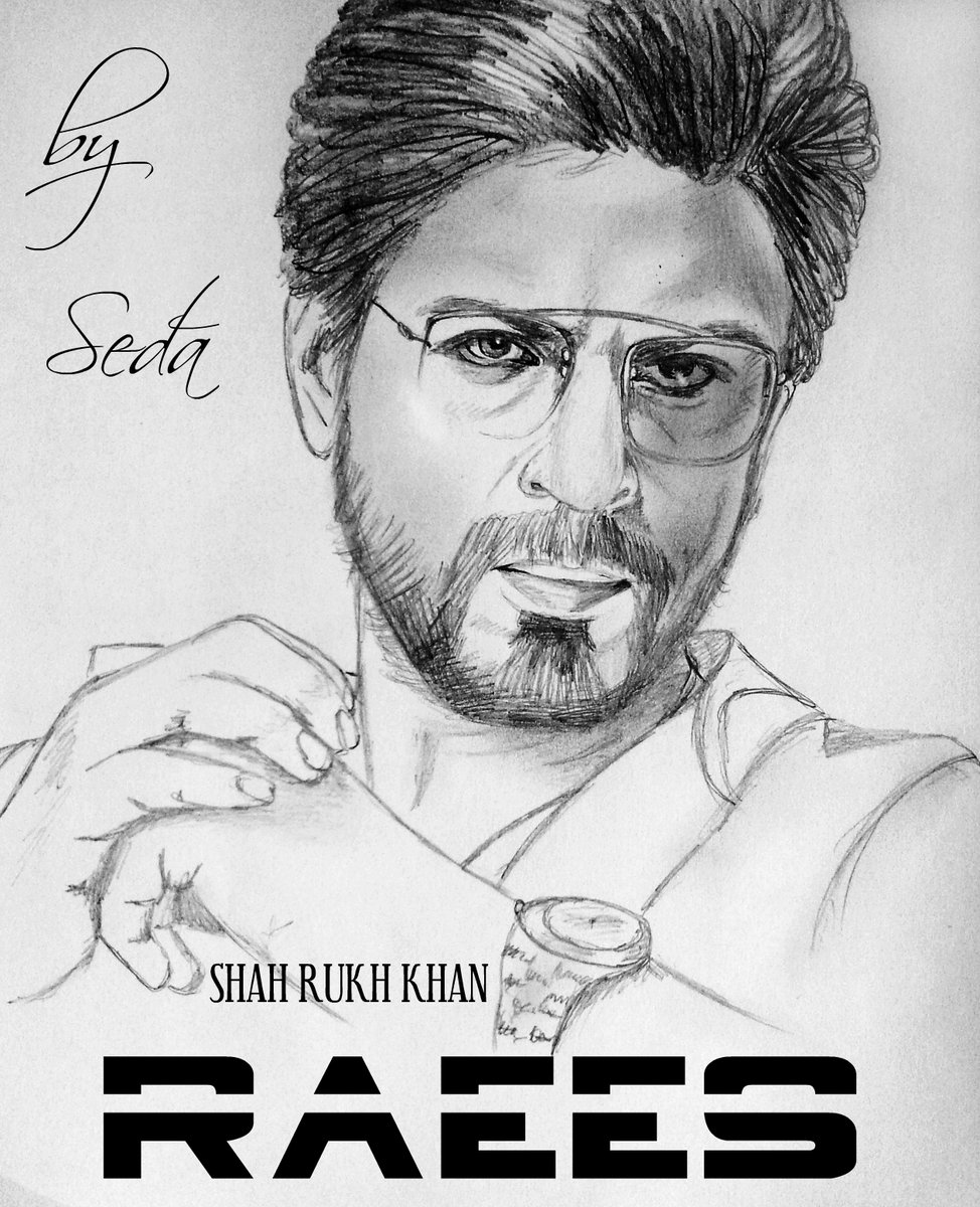 Shah Rukh Khan Portrait By Ball Pen Acrylic Print by Amarjeet Singh  Fine  Art America