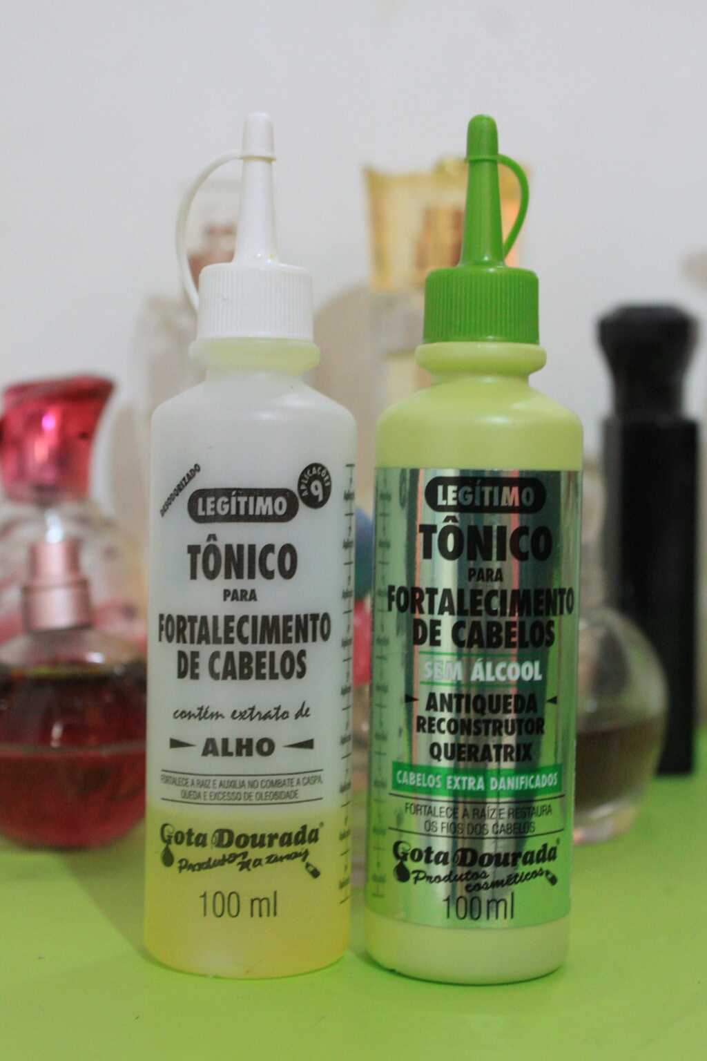Eu lisa, Ela cacheada: Tônico de Alho - Gota Dourada
