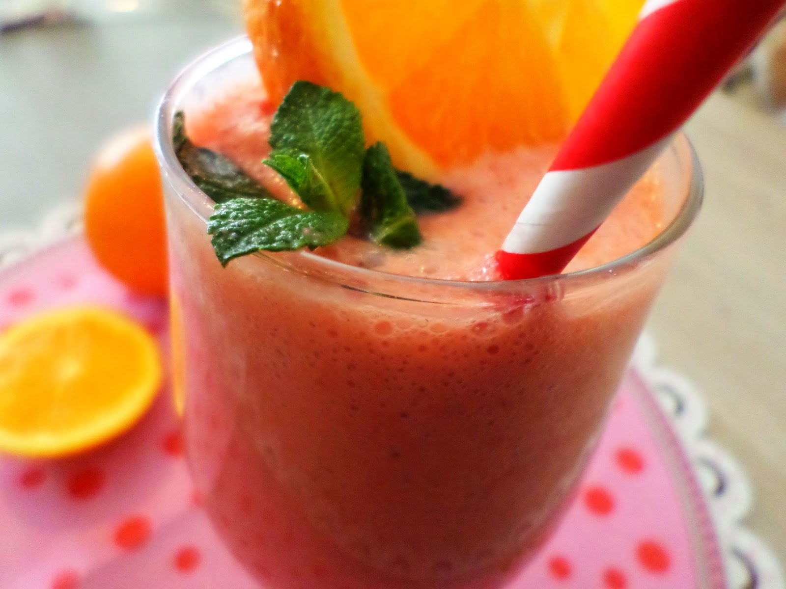 Orange Raspberry Smoothie Inji's Kitchen