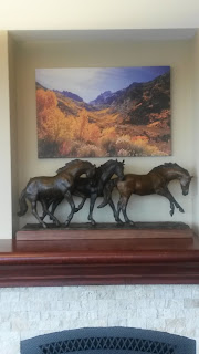 Bronze horse statues, horse art & the real horse: Running Free bronze