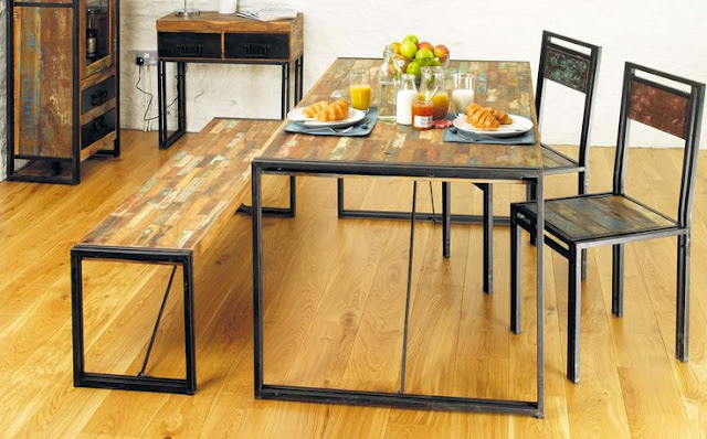  industrial chic furniture sets for dining room