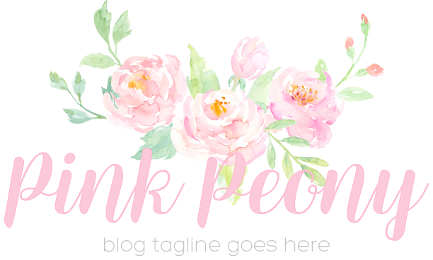 Pink Peony Blog Design