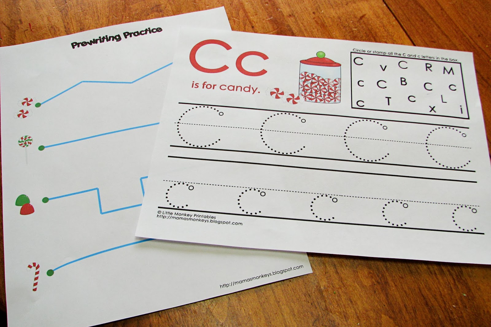 Mommy's Little Helper: Candy Cane Preschool Theme