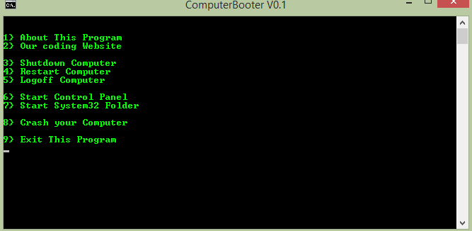 Computer Booter Program
