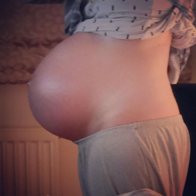bump at just over 34 weeks