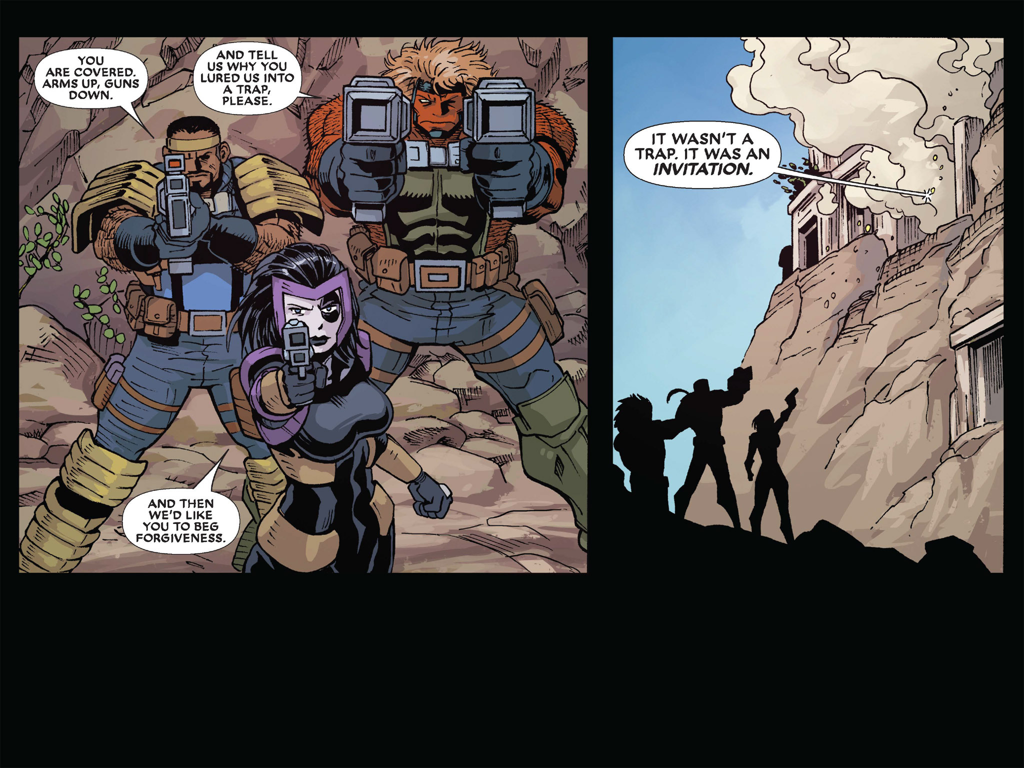 Read online Deadpool & Cable: Split Second Infinite Comic comic -  Issue #5 - 44