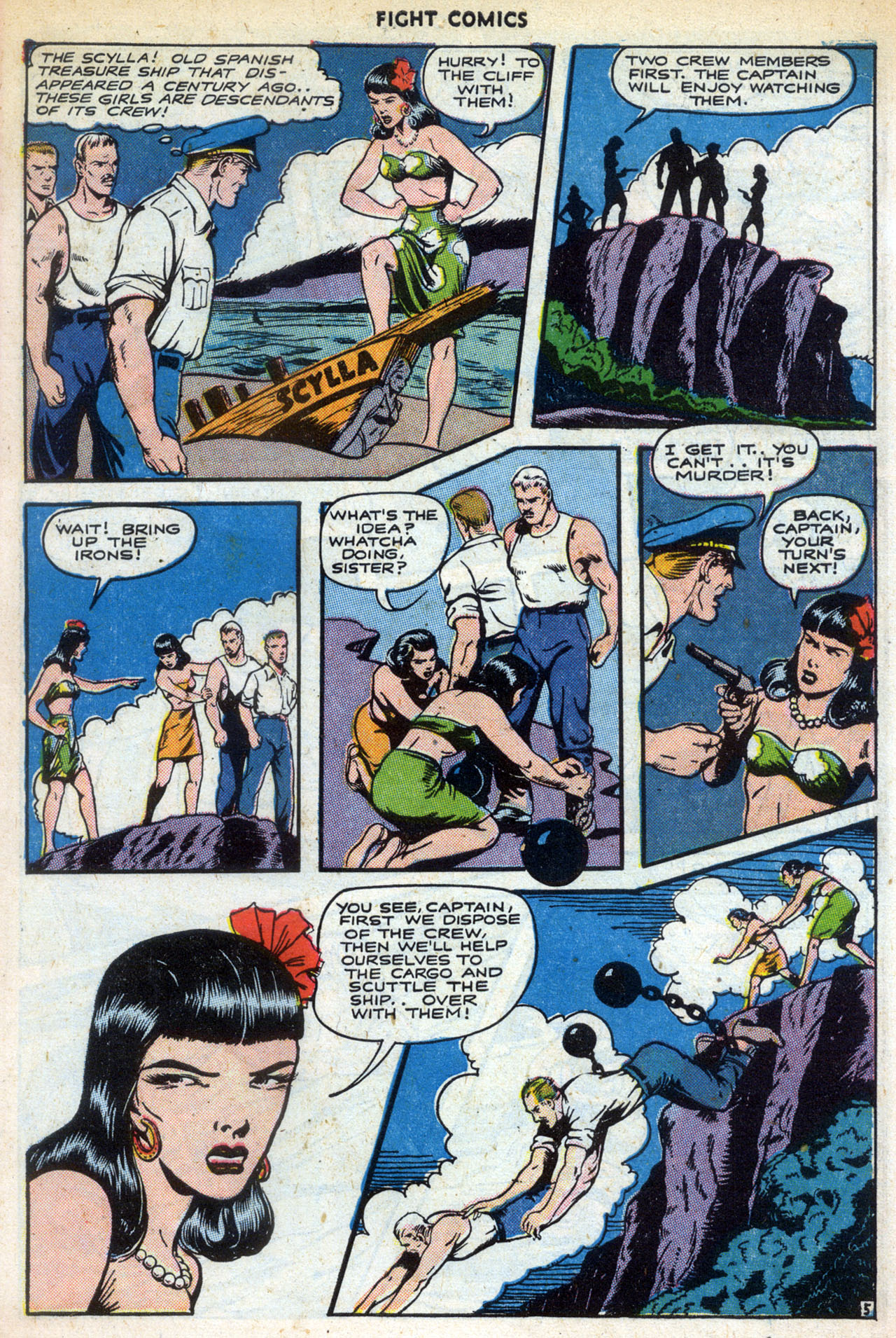 Read online Fight Comics comic -  Issue #34 - 39