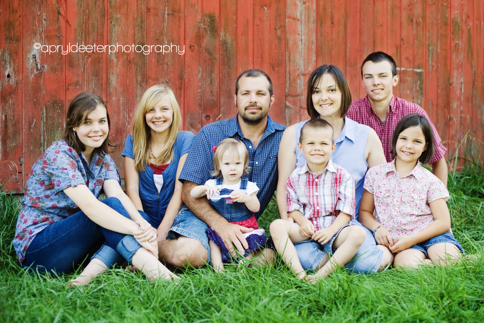 apryl deeter photography: bitting, party of eight | nappanee family